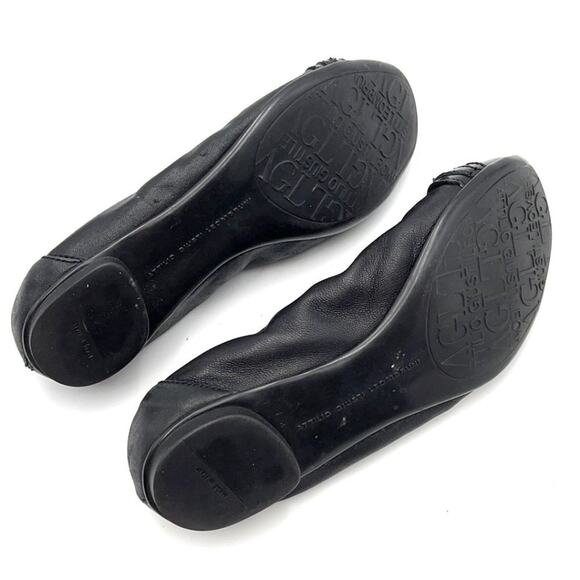 AGL black leather flats size 38.5 Made in Italy - Picture 7 of 8